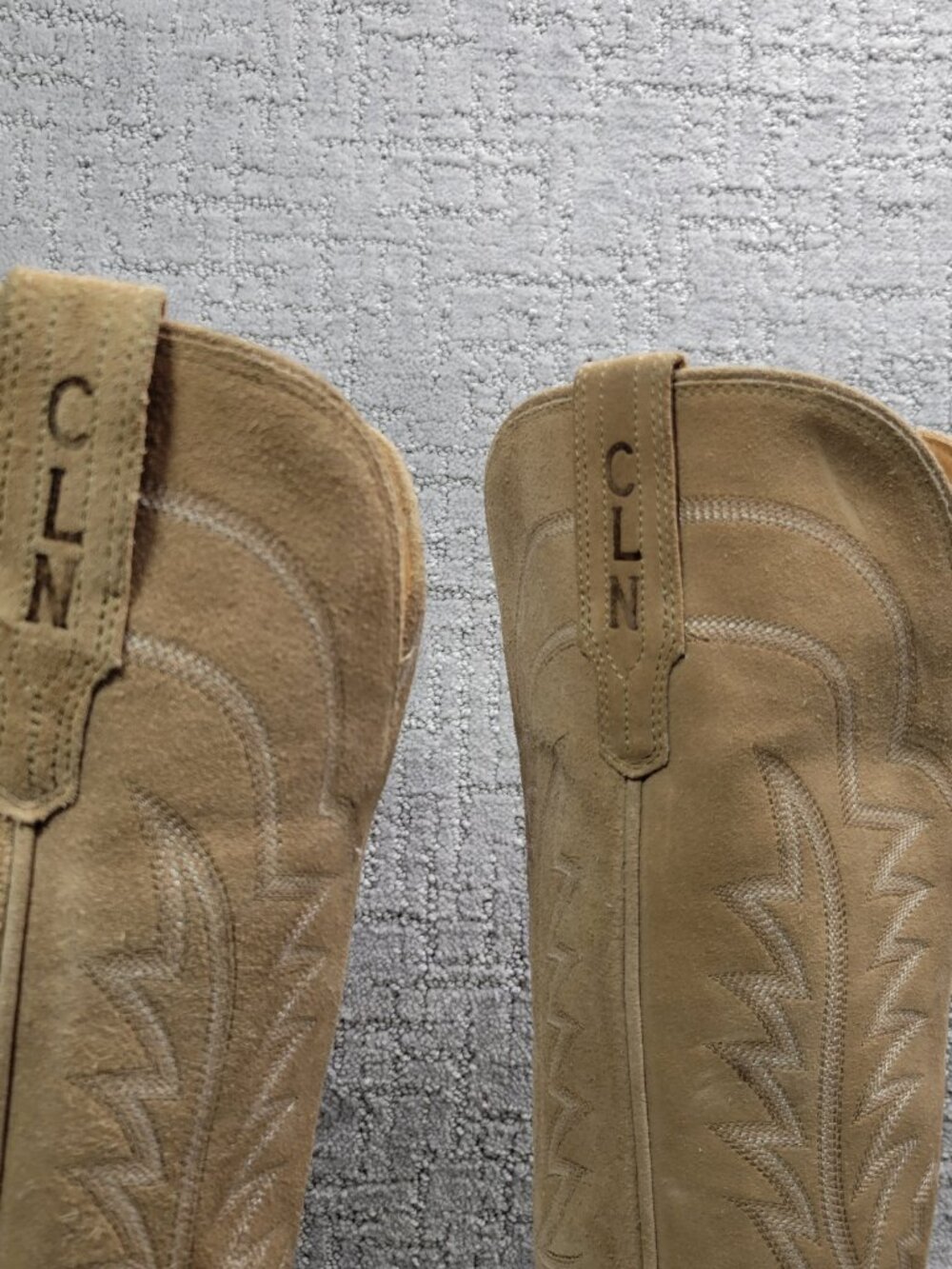 Tecovas The Abby Women's Size US 5B Driftwood Suede Cowgirl Boots. - Picture 8 of 13